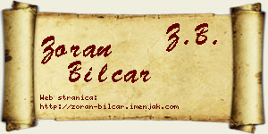 Zoran Bilčar vizit kartica
